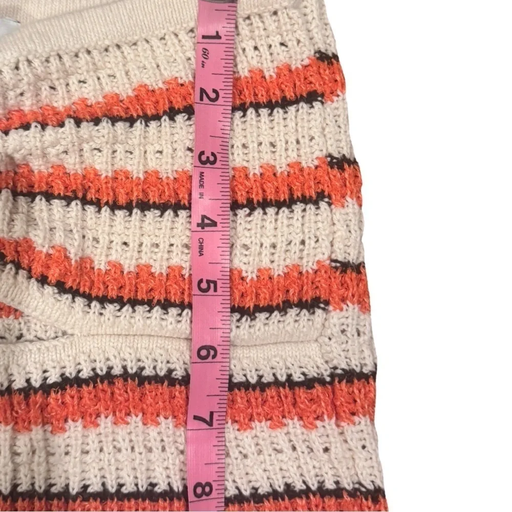 TopShop Crochet striped white Tubetop Size M